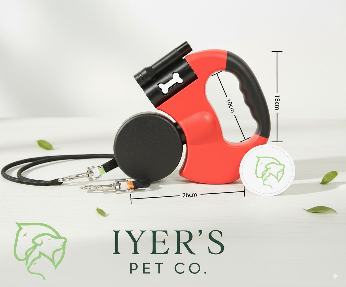 Dual Retractable Dog Leash