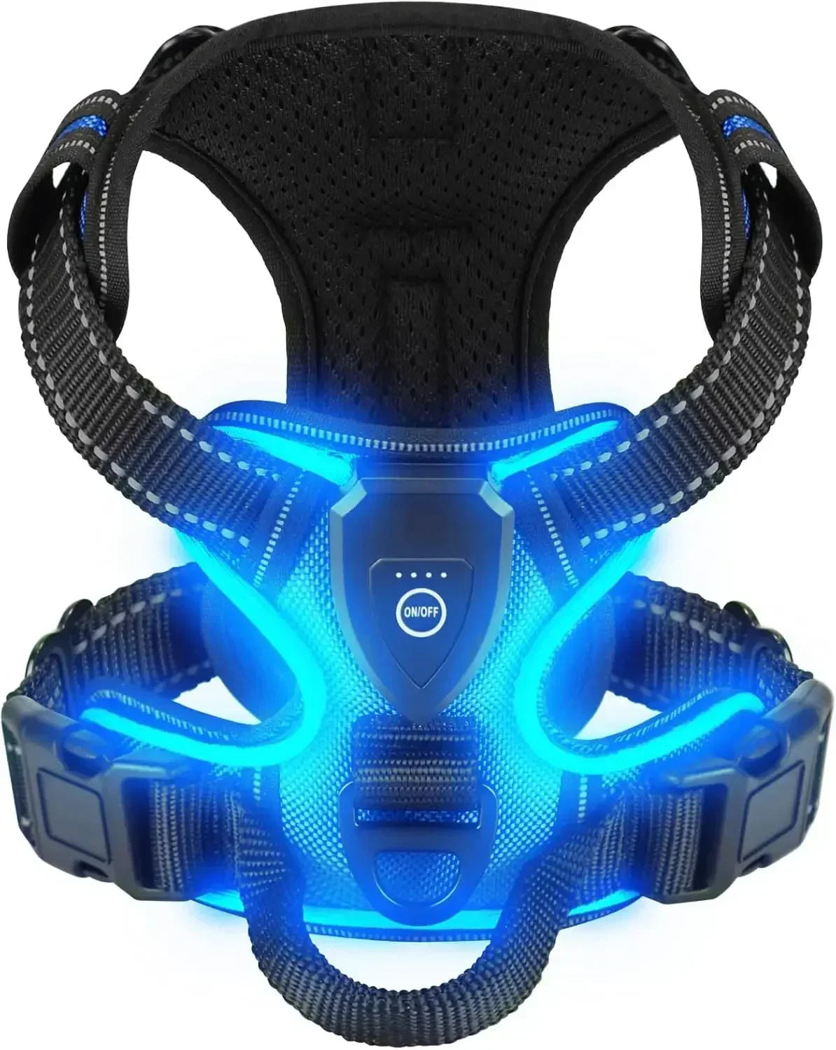 GlowPaws™ High-Visibility LED Safety Harness - USB Rechargeable