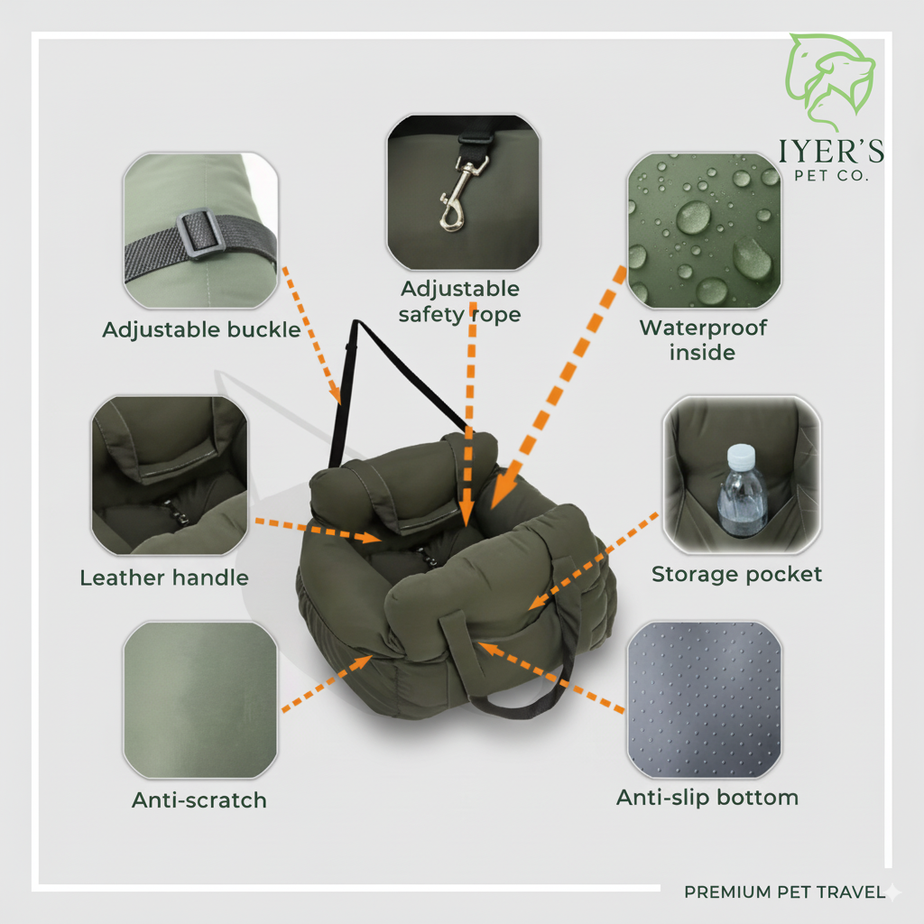 Luxury All-in-One Pet Car Carrier & Couch Bed